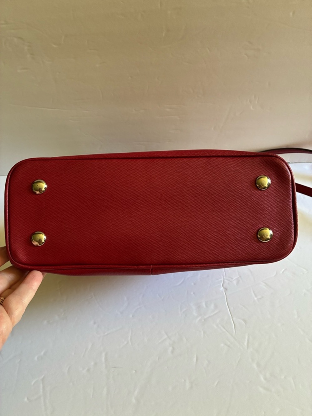 Coach Deep Red Cross Grain Leather Satchel with Strap EUC!! - Picture 12 of 14